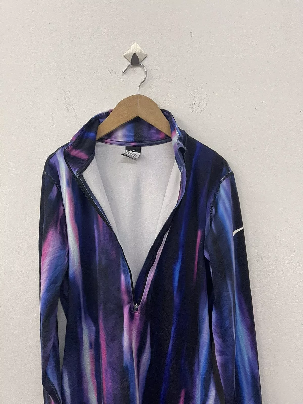 Nike Sweaters Nike Dri Fit Pro Hyperwarm Arora purple Half Zip Pullover Multi Sportswear