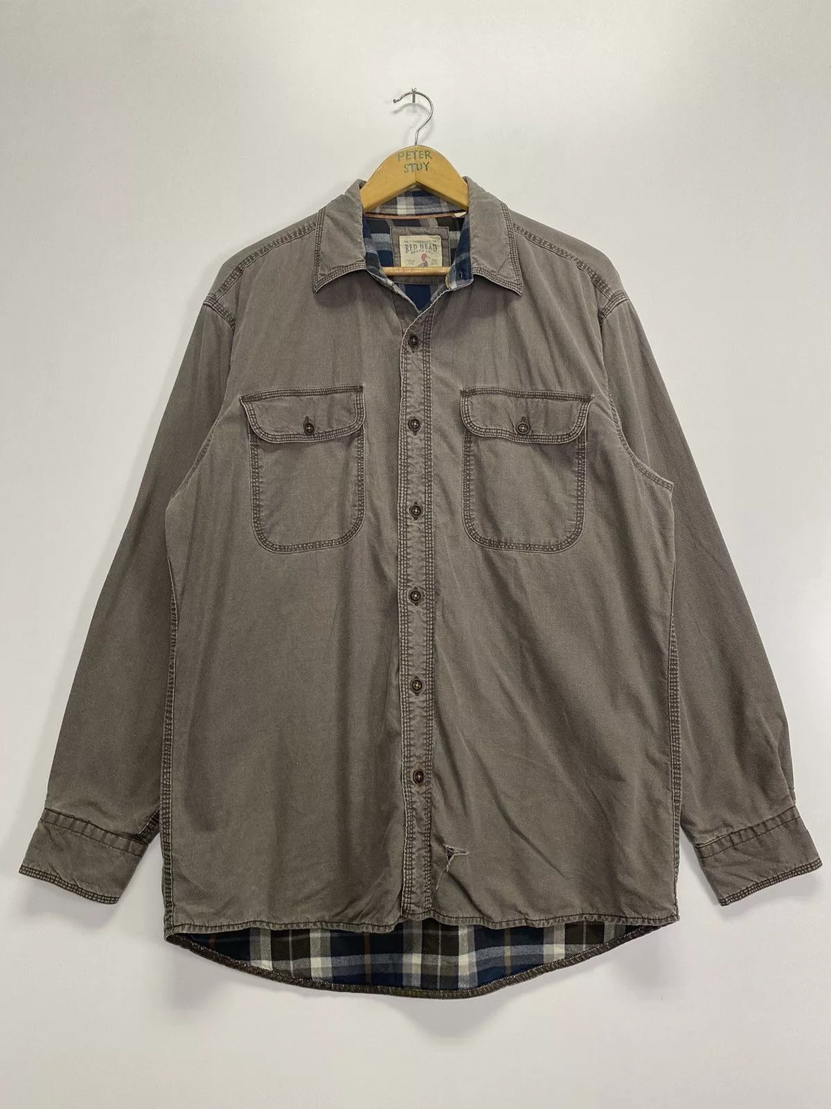 Redhead Light Jackets Redhead × Vintage Vintage Red Head Brand Button Jacket Gray