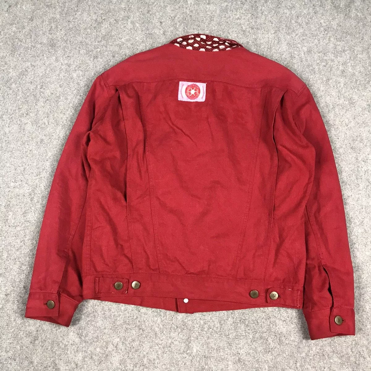 Japanese Brand Denim Jackets Japanese Brand × Pink House PINK HOUSE TYPE 2 STYLE DOUBLE POCKET JACKET Red