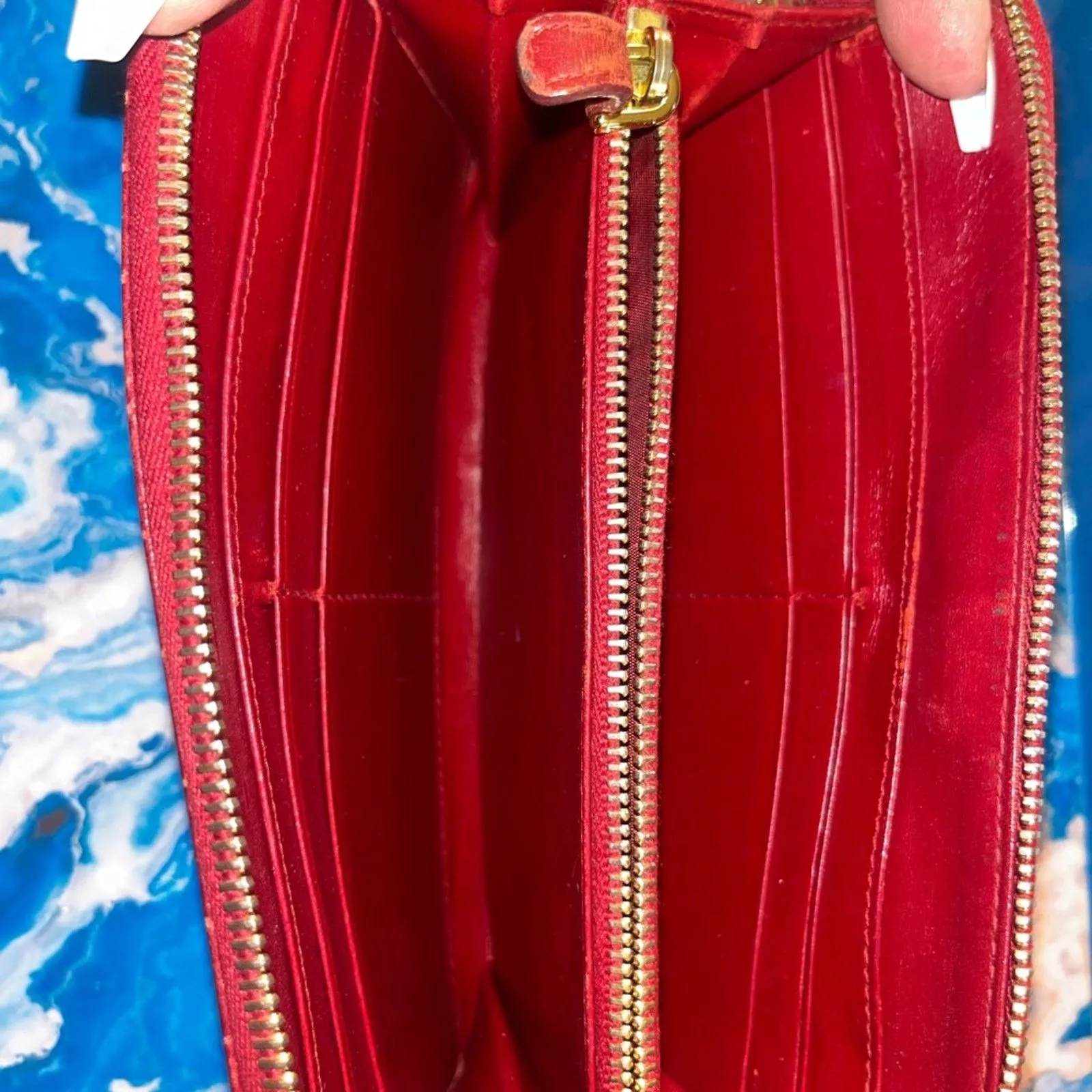 Miu Miu Wallets Miu Miu red zippy pre-loved wallet, GUV
