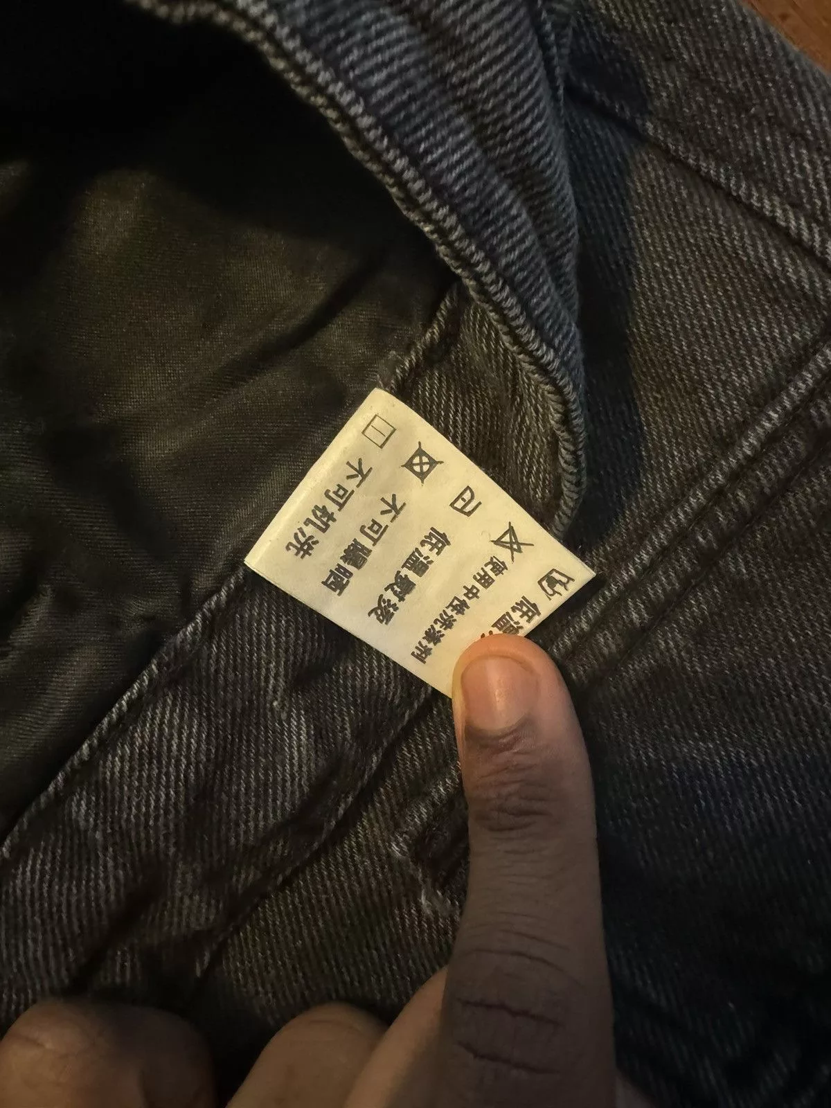 Vintage Denim Vintage Cargo Denim Pants Black