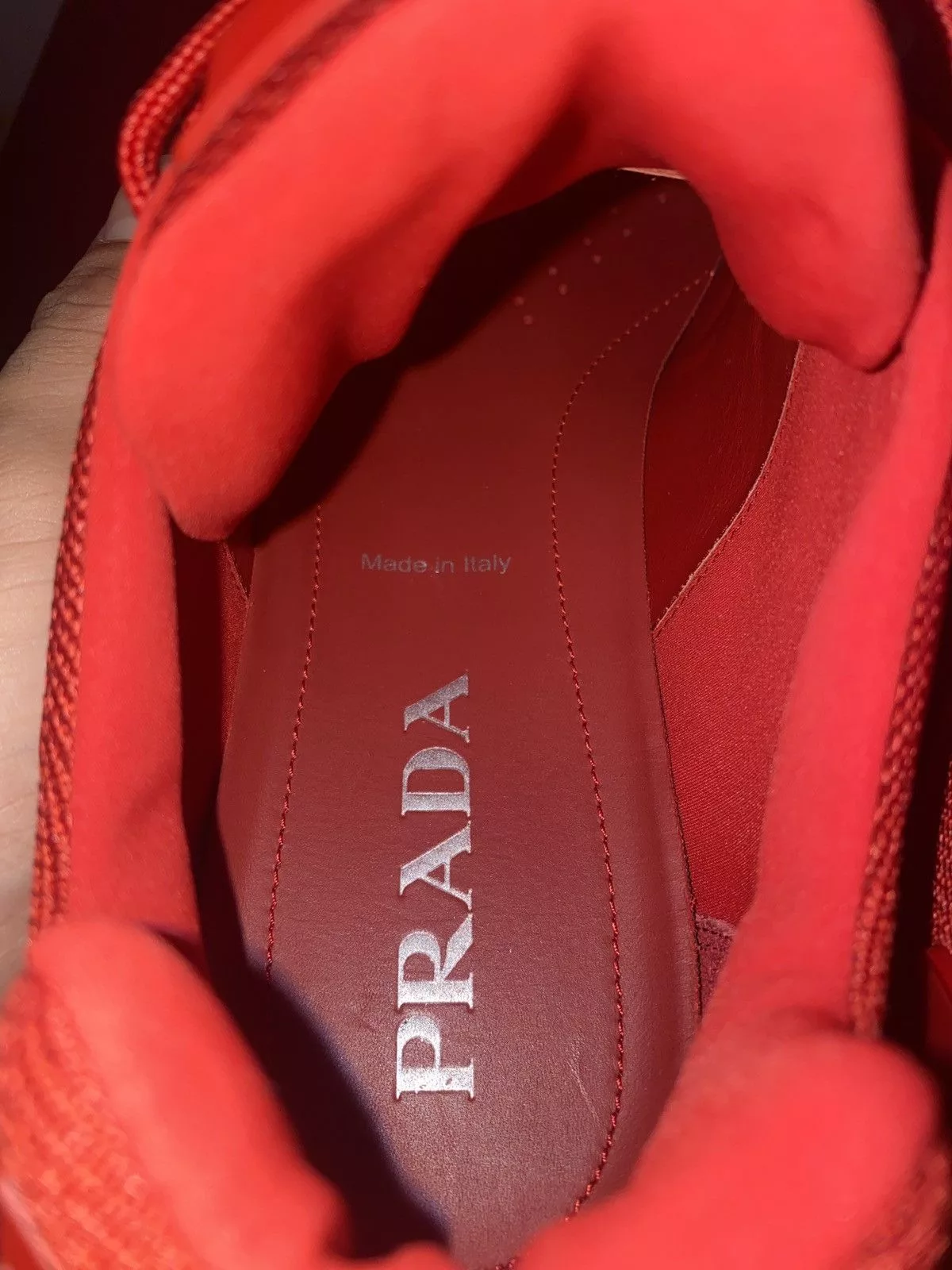 Prada Low Top Sneakers Prada Cloudbust Thunder Red