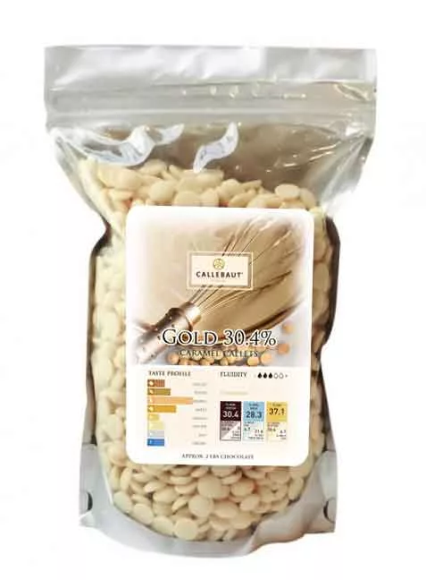 GOLD White Chocolate with Caramel 2 lb Callets