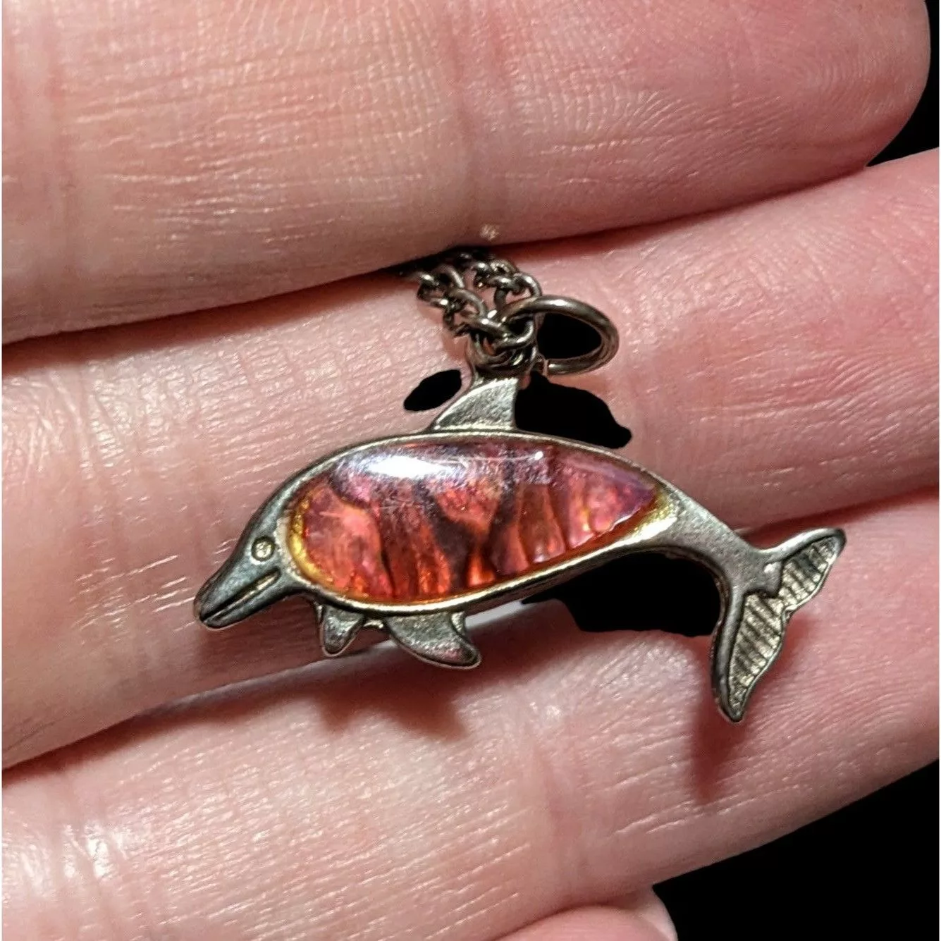 Other Necklaces Other Pink Shell Dolphin Necklace