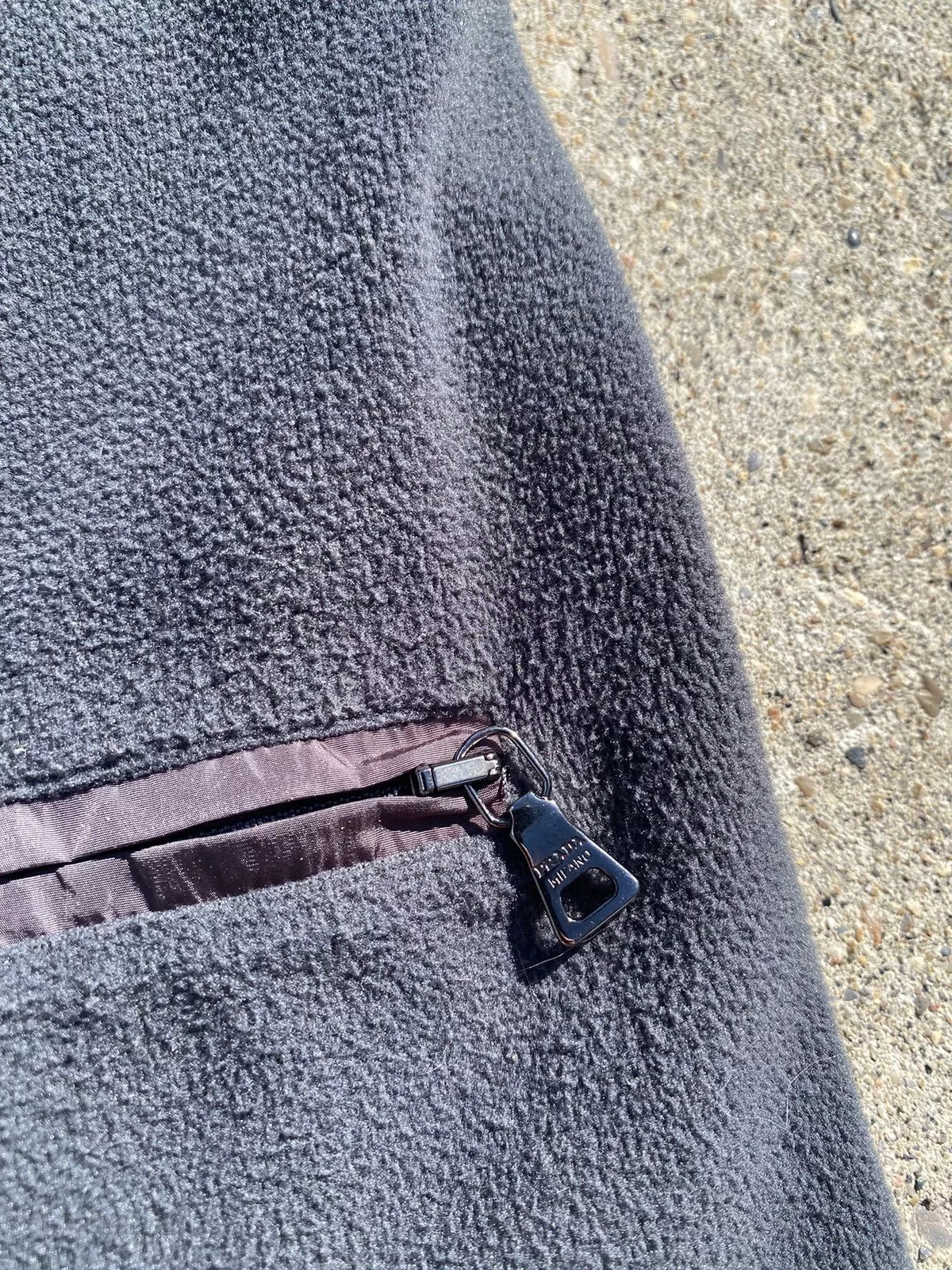 Prada Light Jackets Prada × Vintage Vintage Prada Grey Fleece Quarter zip pullover 90s Gray
