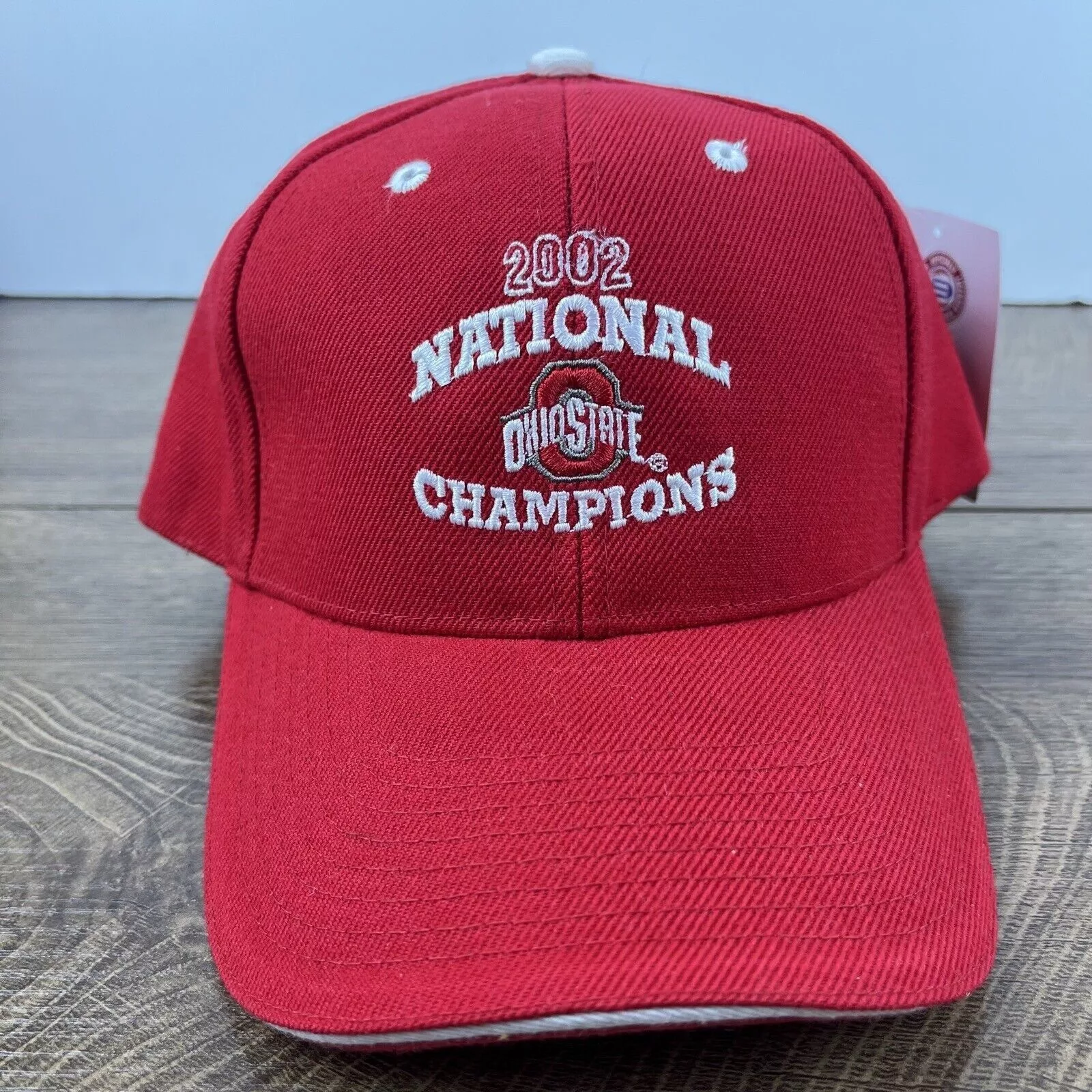 Other Hats Other Ohio State Buckeyes Hat 2002 Natioinal Champions Hat Red Adj