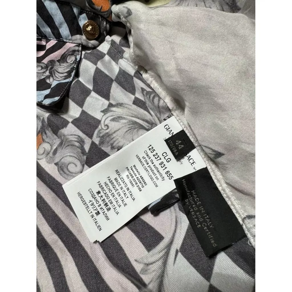 Versace Button Ups Versace Silk Dress shirt Size: 42 Multi
