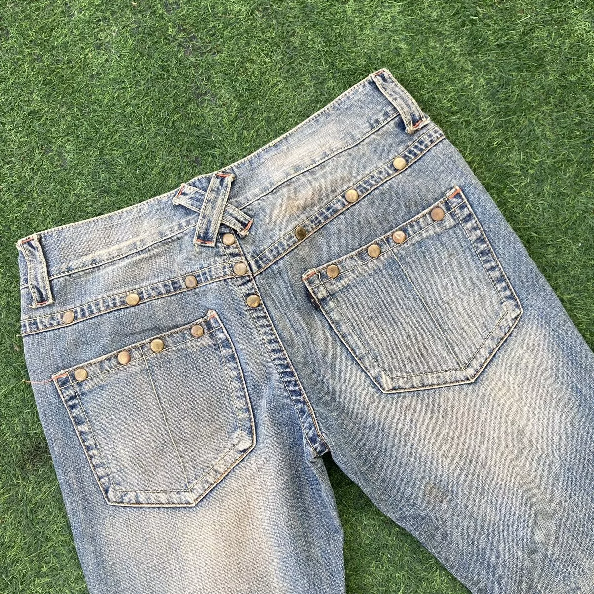 Vanquish Denim VANQUISH BOOTCUT RIPED STYLE JEANS Blue