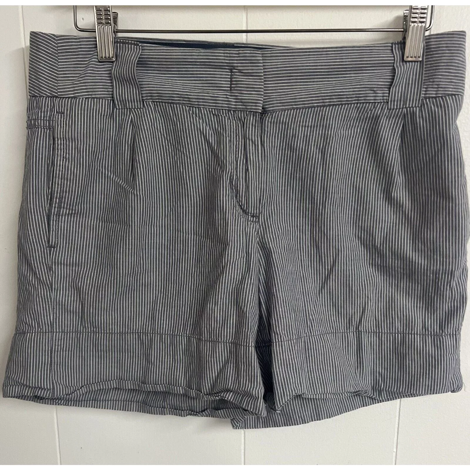J.Crew Shorts J.Crew J. Crew City Fit Shorts Womens Size 6 Flat Front 6" Inseam Blue