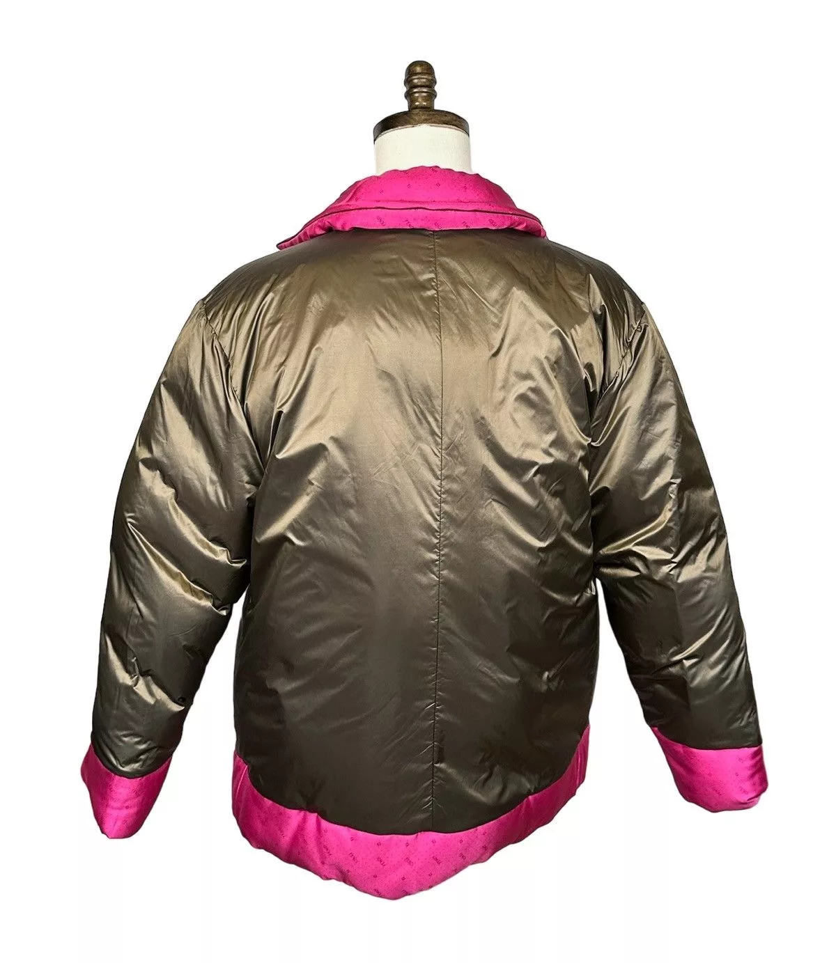 Fendi Heavy Coats FENDI DOWN JACKET IN RASPBERRY Pink