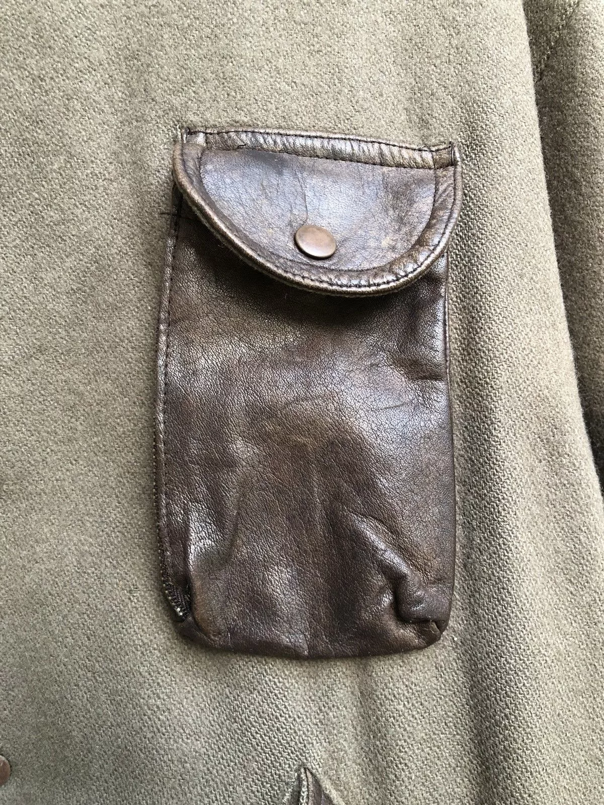 Other Bombers Other Vintage Miller Leather Trim Wool Campus Varsity Jacket Green