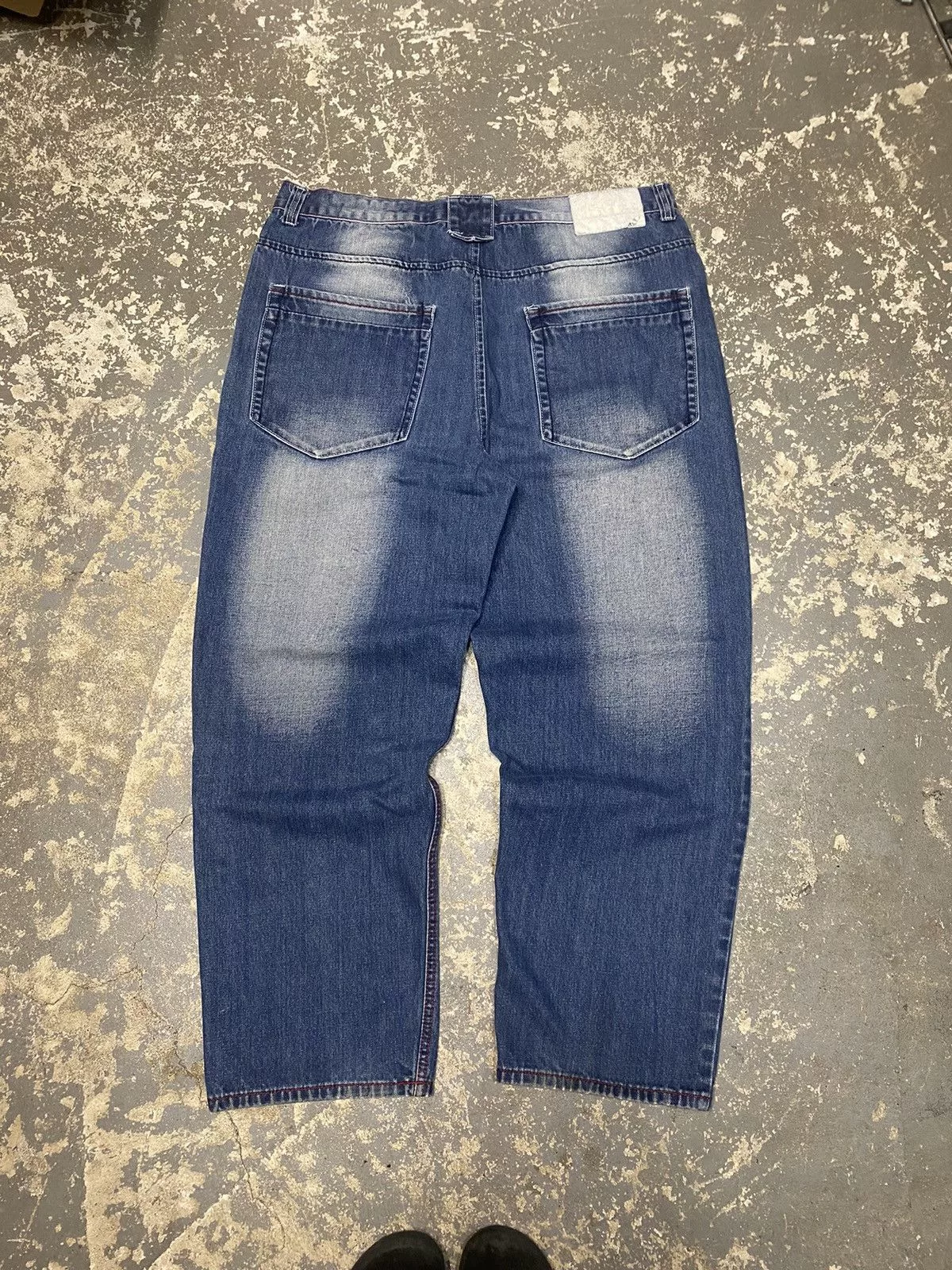 JNCO Denim JNCO × Southpole × Vintage Vintage Akademiks Embroidered Baggy Denim Jean Pants Blue
