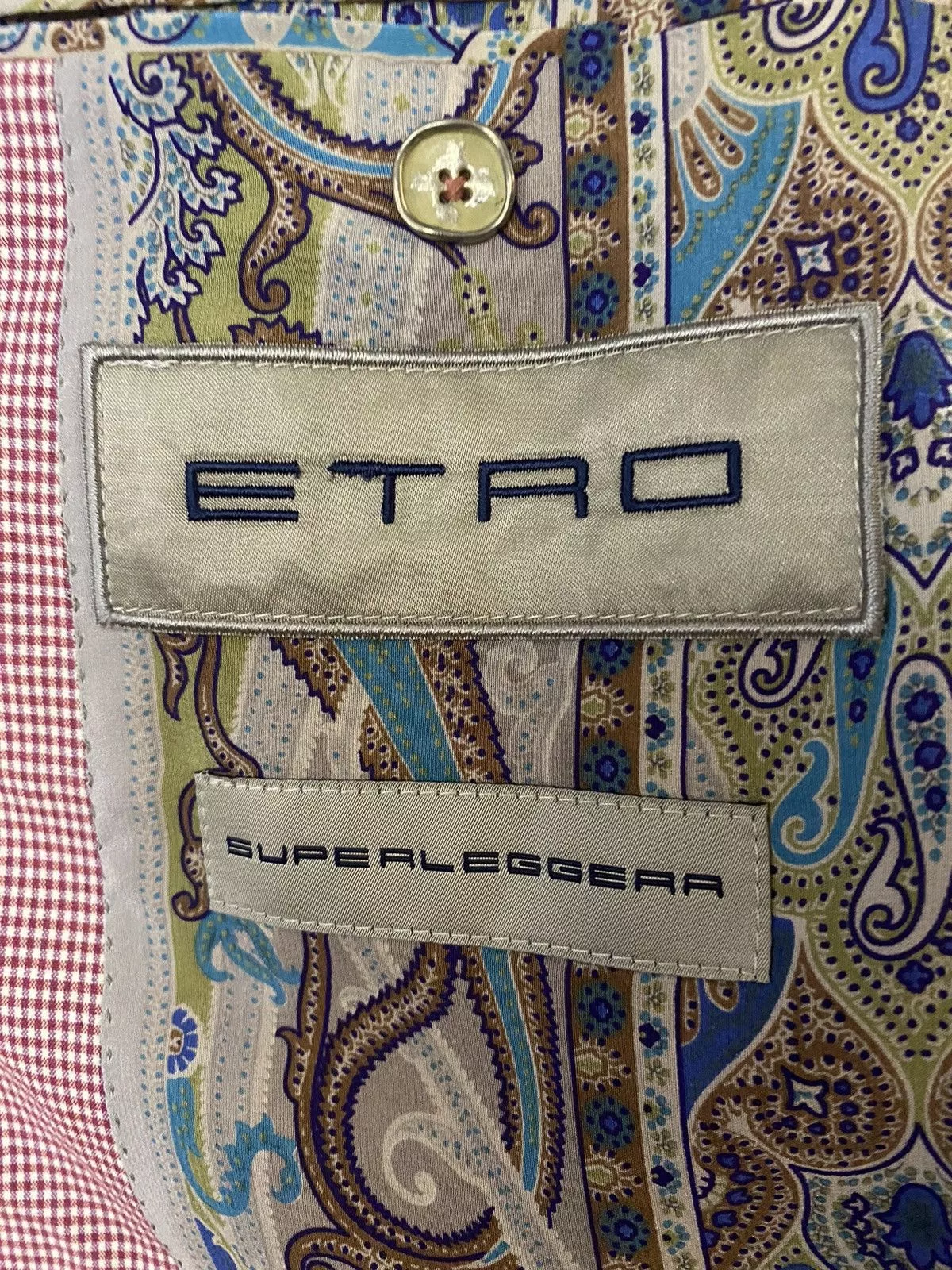 Etro Blazers Etro red check 2 Btn 007 safari leisure jacket nwt Multi