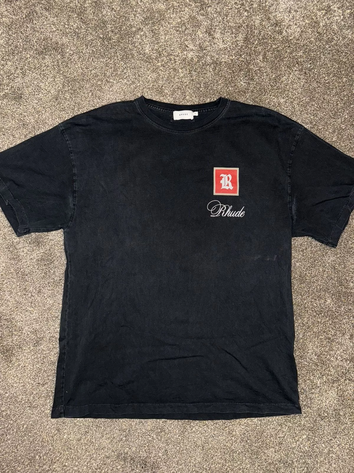 Rhude Short Sleeve T Shirts Rhude Monaco T-shirt Black