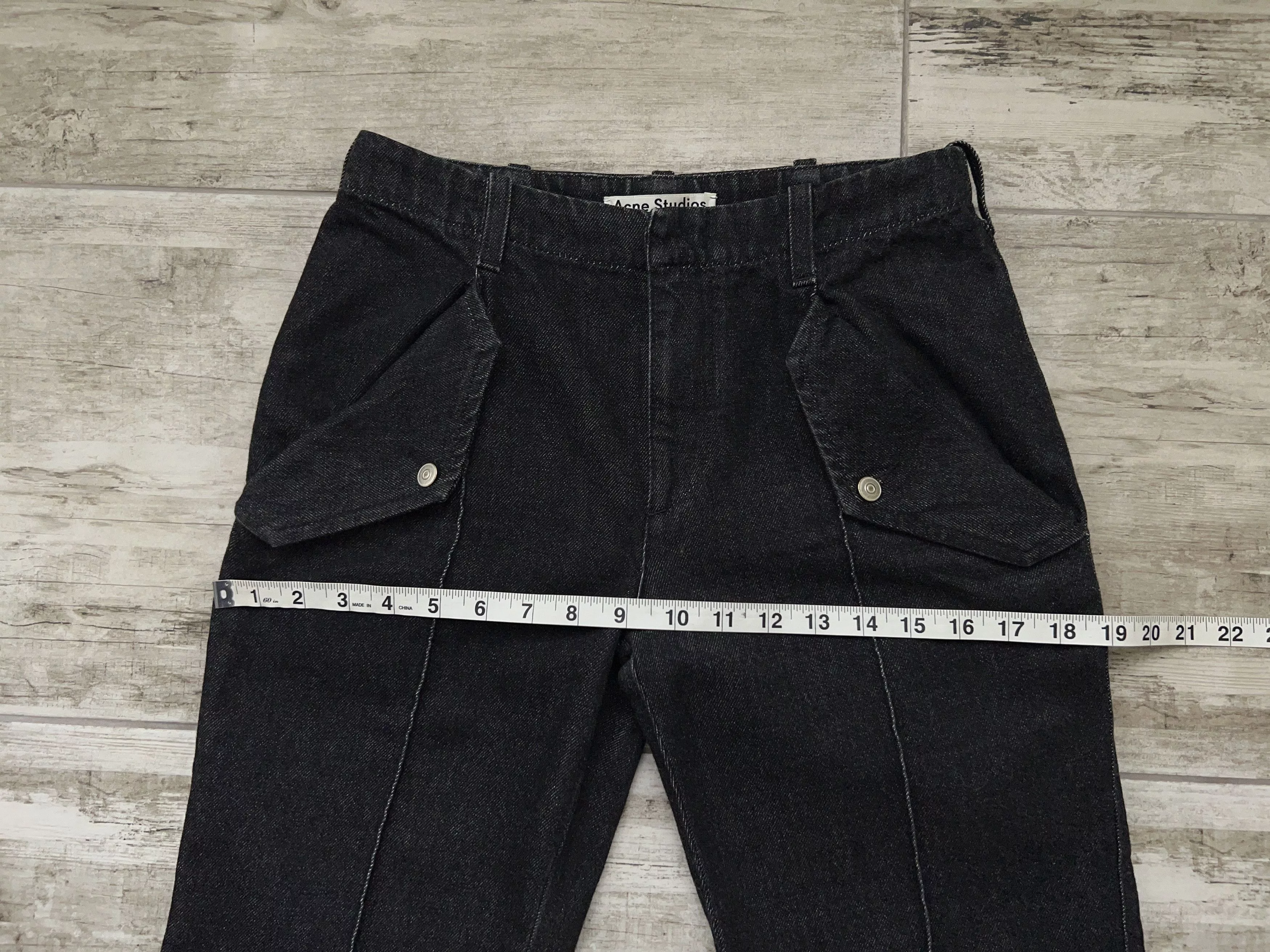 Acne Studios Jeans Acne Studios Womens Flared Jeans Denim Pants Size 36 US 8 UK 4 IT 42 XS-S Black Luxury