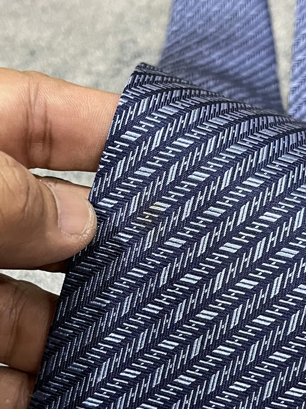 Hermes Ties Pocketsquares Hermes Silk Tie 758757T Blue