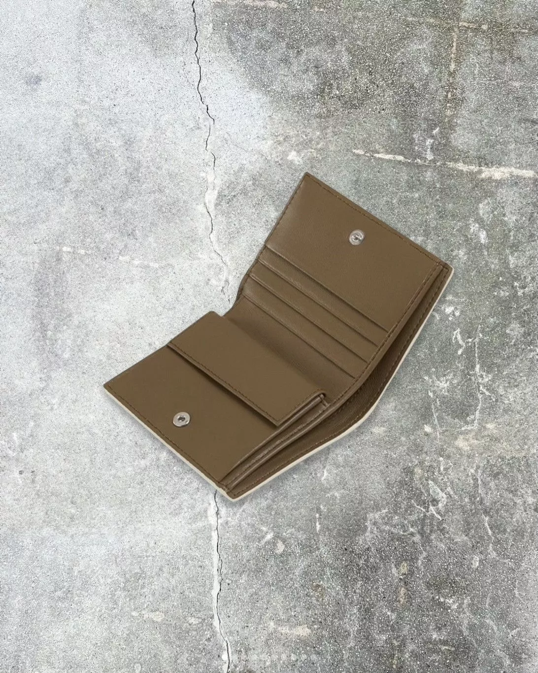 Marni Wallets LEATHER BIFOLD WALLET WITH MARNI MENDING White