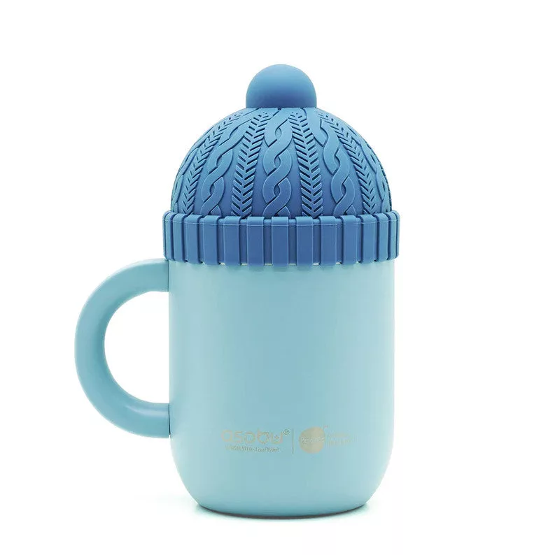 Happy Hat Insulated Mug Blue