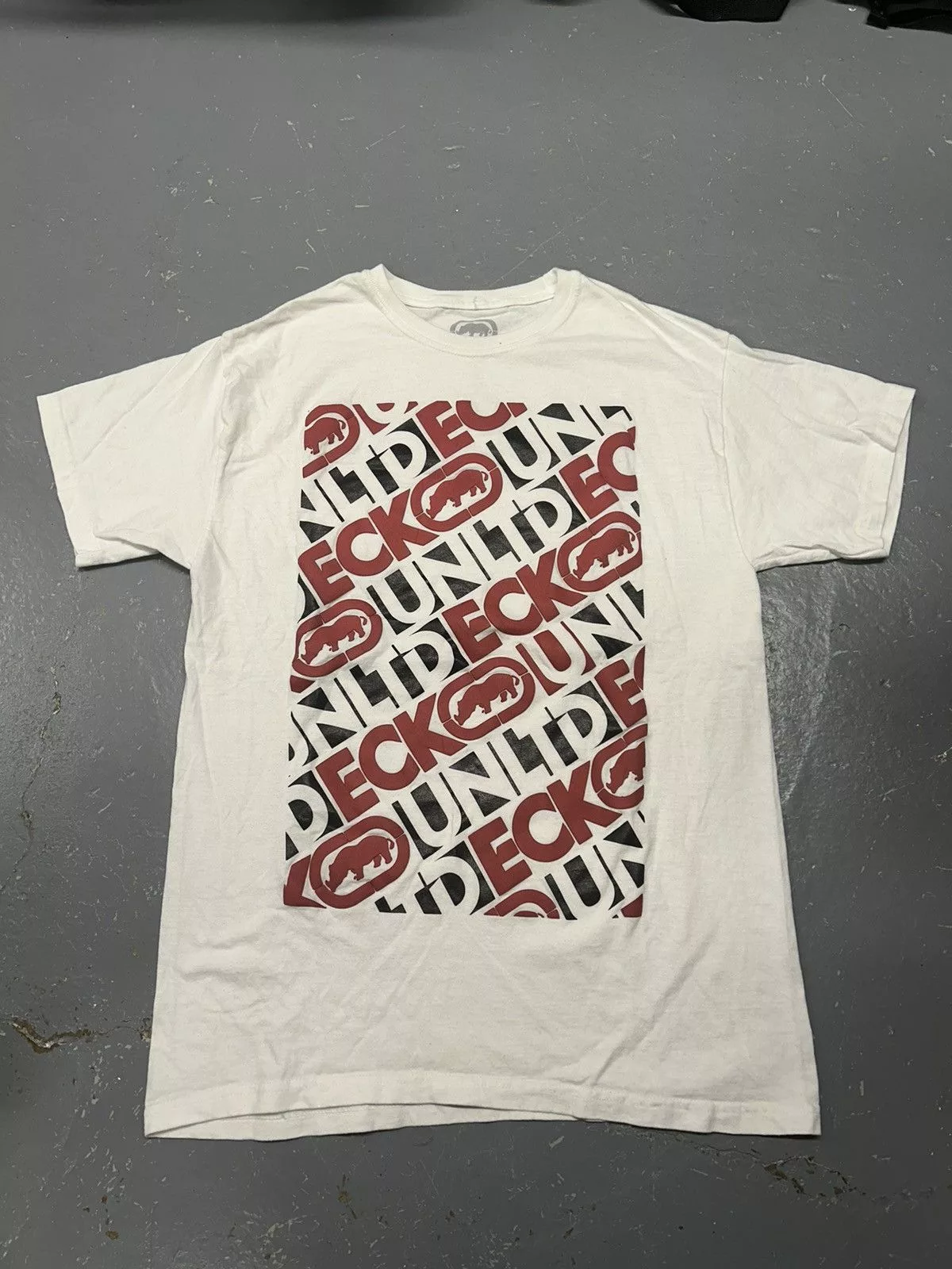 Ecko Unltd. Short Sleeve T Shirts Ecko Unltd. × Vintage Crazy Vintage Y2K Essential Ecko Unltd White Tee Shirt Streetwear