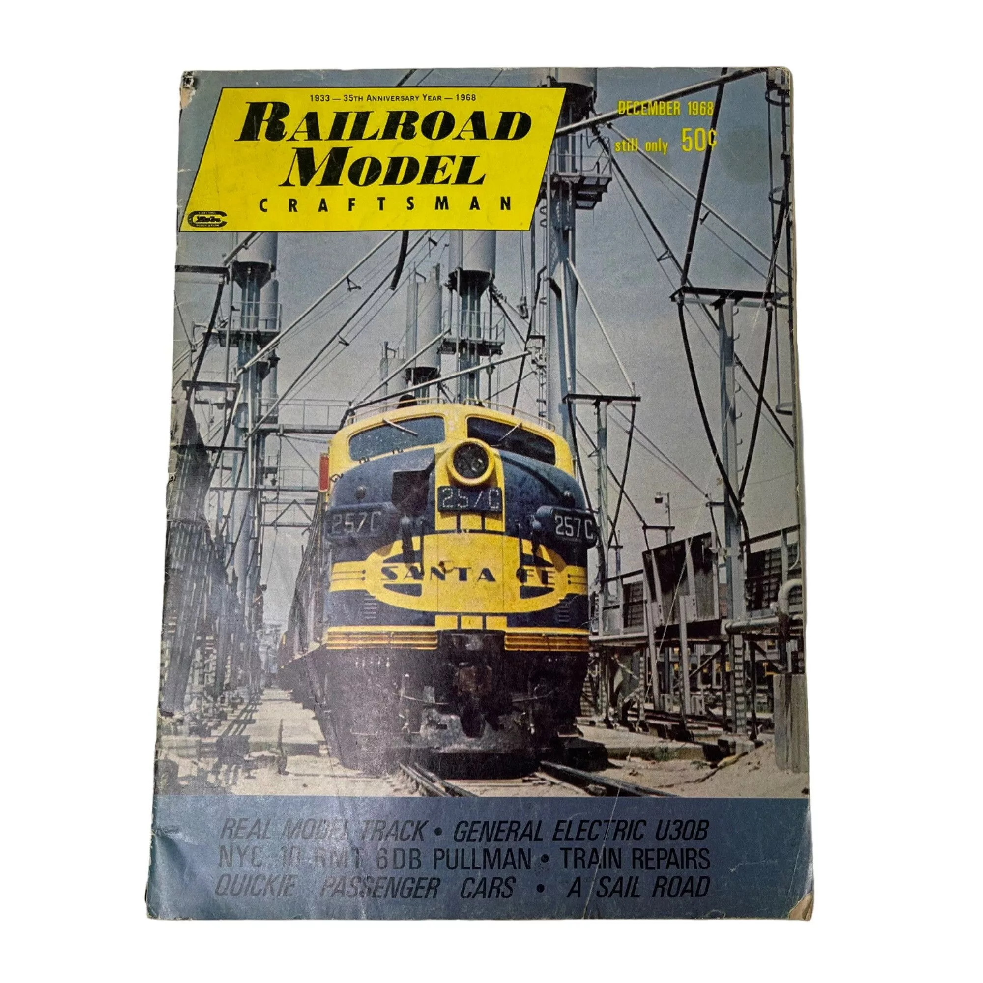Other Periodicals Other Railroad Model Craftsman Magazine Dec 1968 Vol 37 No 7 Gener Brown