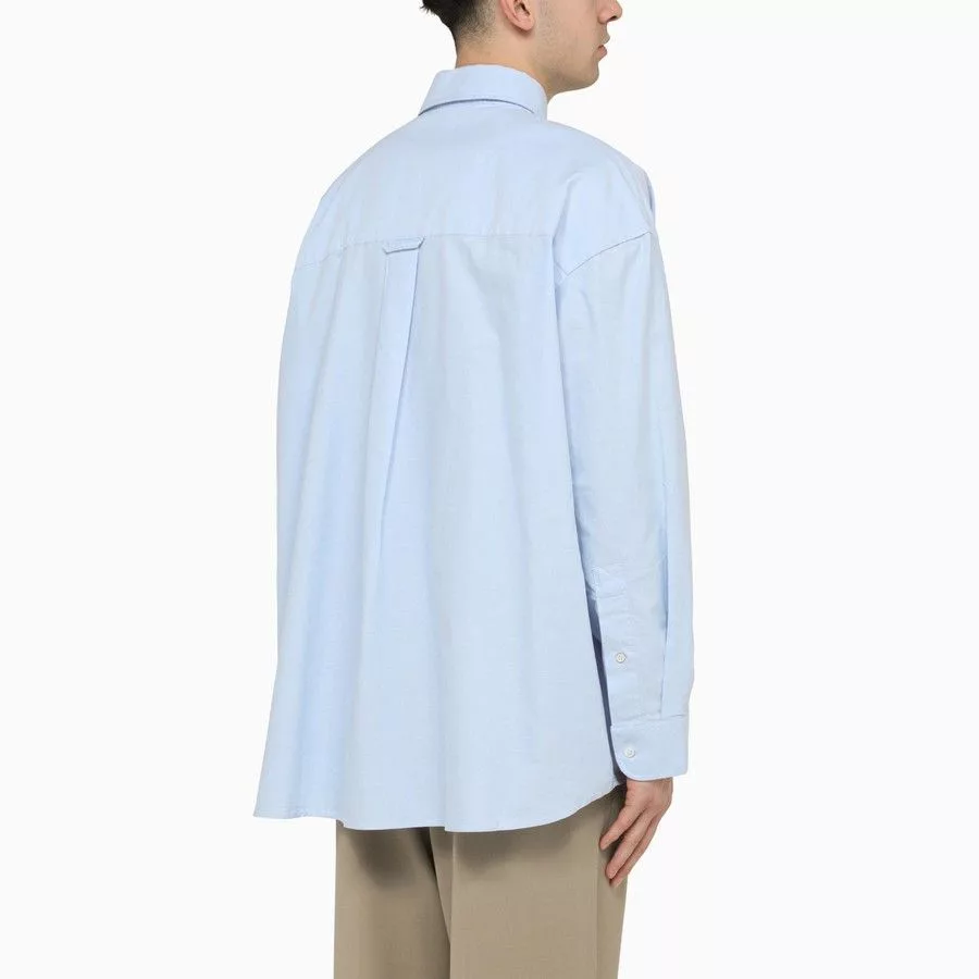 Studio Nicholson Shirts Button Ups Studio Nicholson o1d2blof0724 Cotton Button Shirt in Light Blue