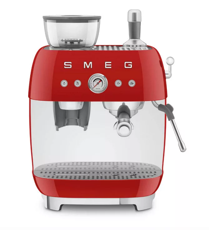 SMEG Semi-Automatic Espresso Machine Red