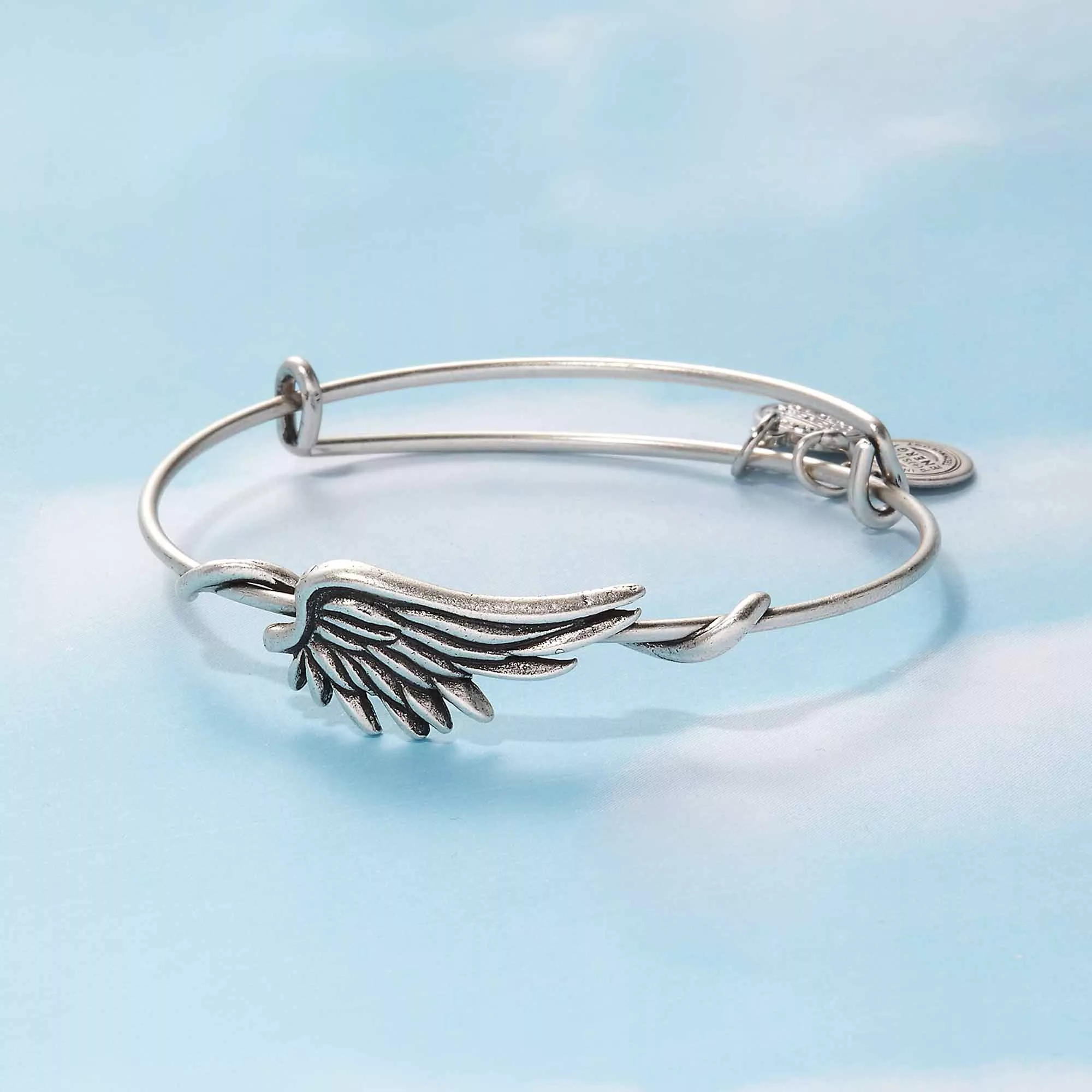Angel Wing Symbol Wrap Expandable Bangle