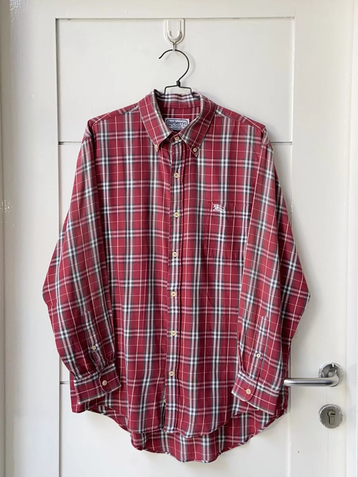 Burberry Shirts Button Ups BURBERRY Red Striped Shirt