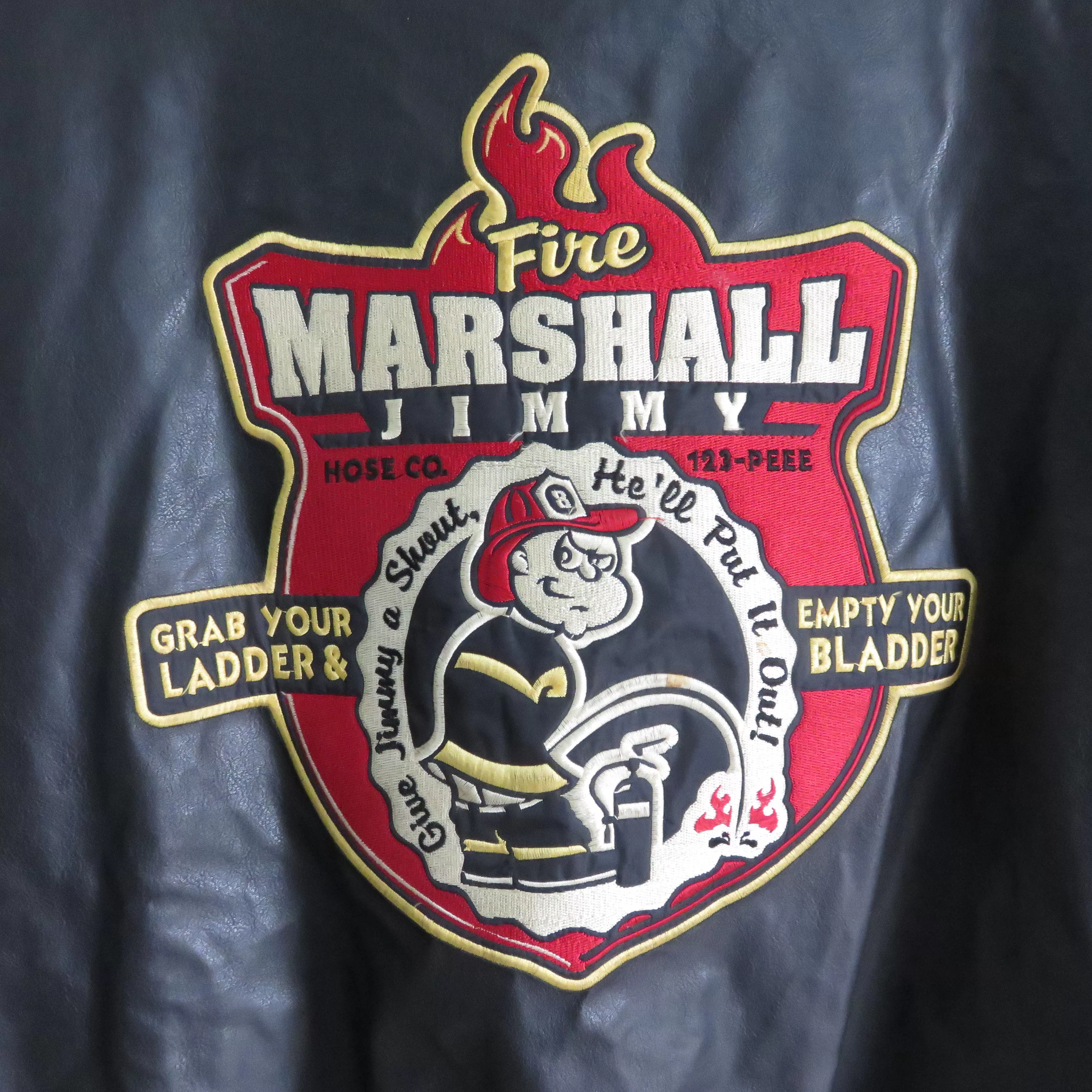Vintage Light Jackets Vintage Marshall Embroidered Oversize Varsity Multi