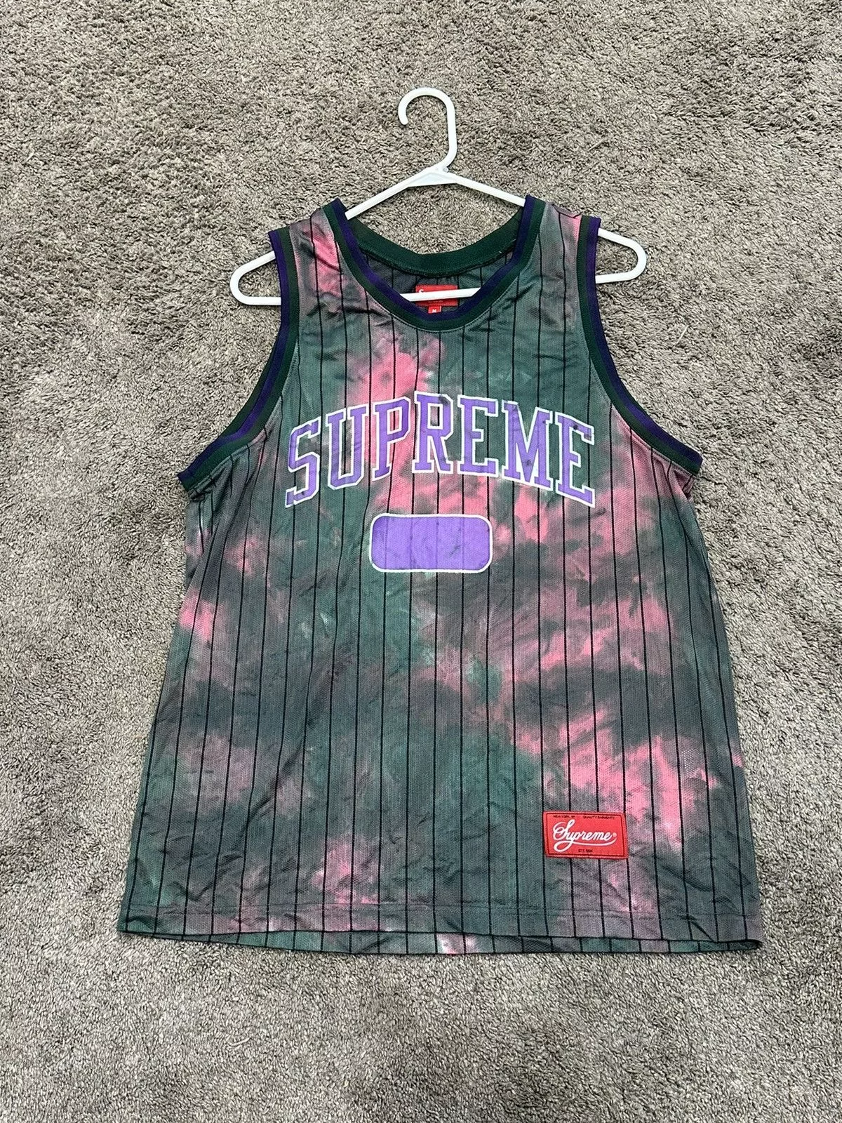 Supreme Jerseys Supreme FW20 Tie Dye Jersey Green