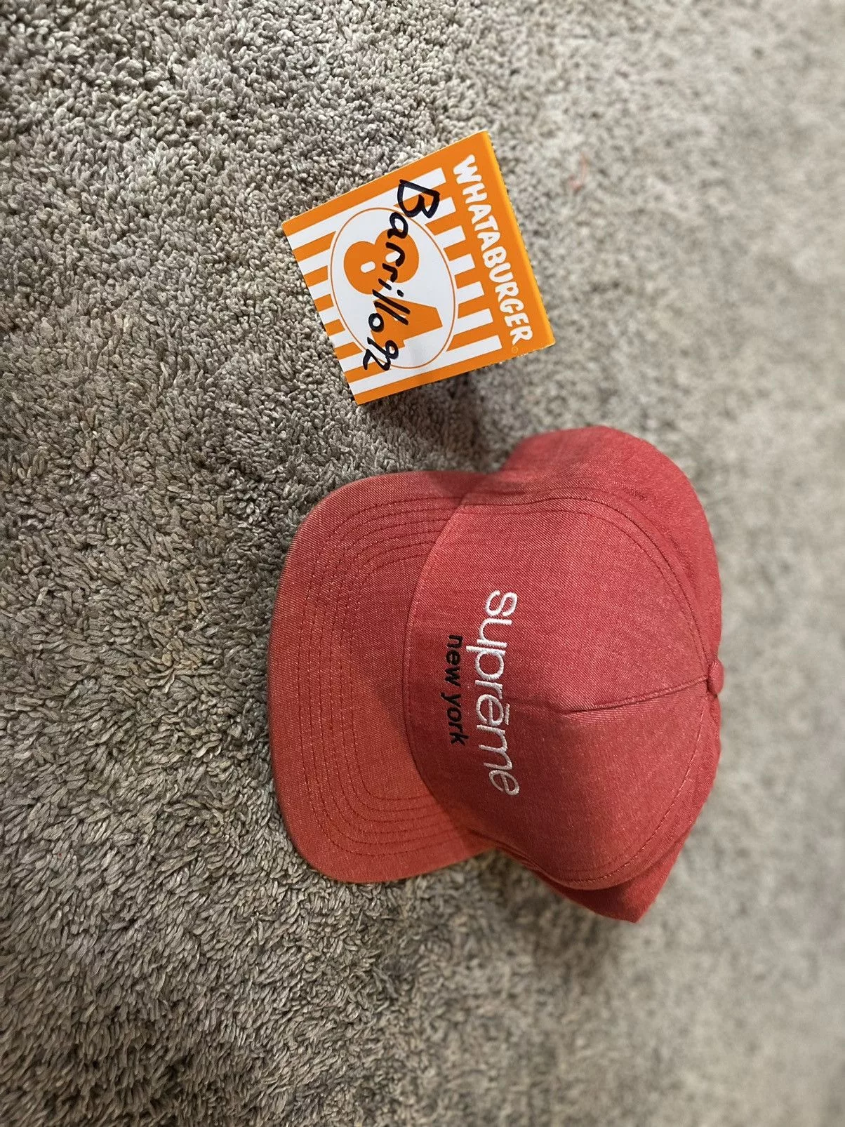 Supreme Hats Supreme Classic Logo 6 Panel SnapBack Red