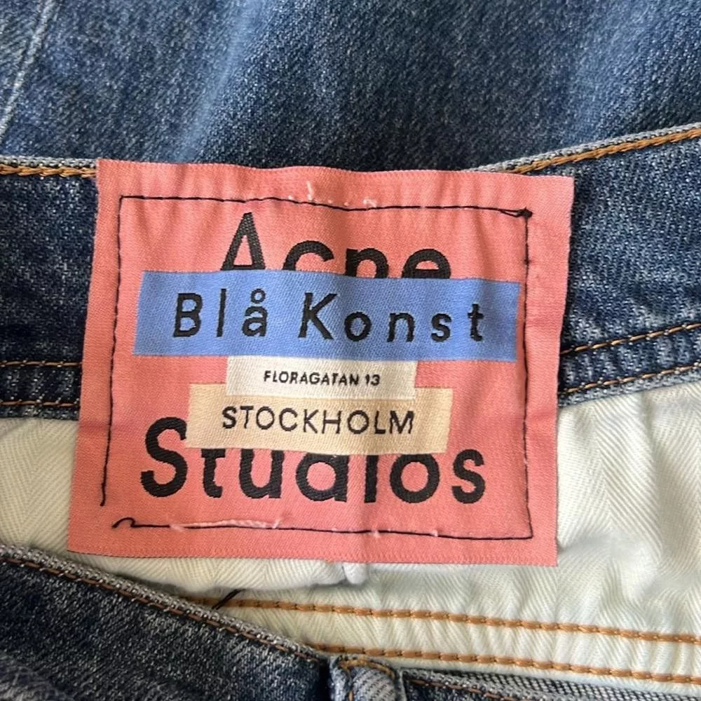 Acne Studios Denim Acne Studios Blå Konst Floragatan 13 Jeans North Mid Blue