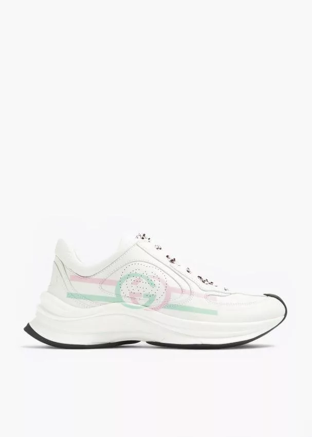 Gucci Miscellaneous Gucci Interlocking G Run Sneakers SIZE 36.5 White