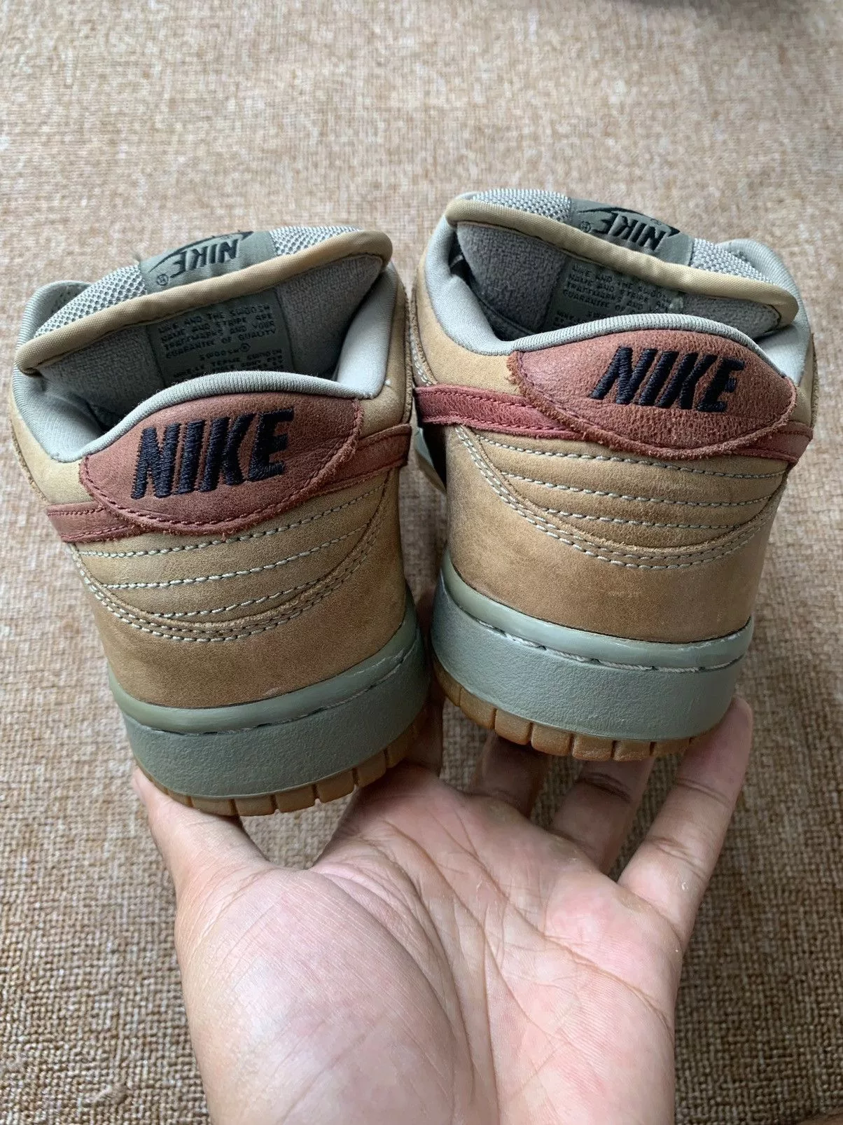 Nike Low Top Sneakers RARE! Nike Dunk Low Sb Grits Brown