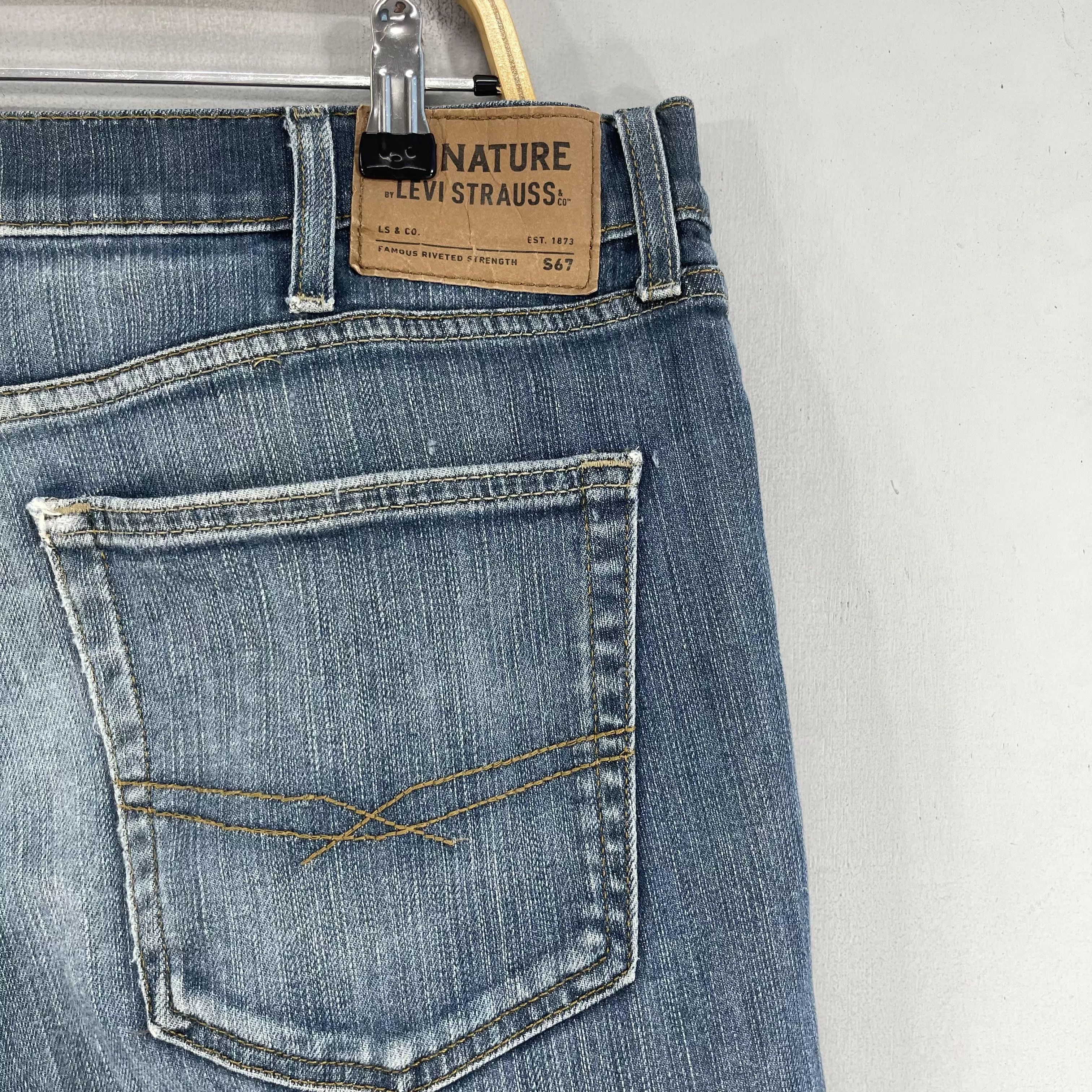 Levi's Denim Levi's Size 39 Vintage Levis Signature Distressed Reconstruct Jeans Blue Streetwear
