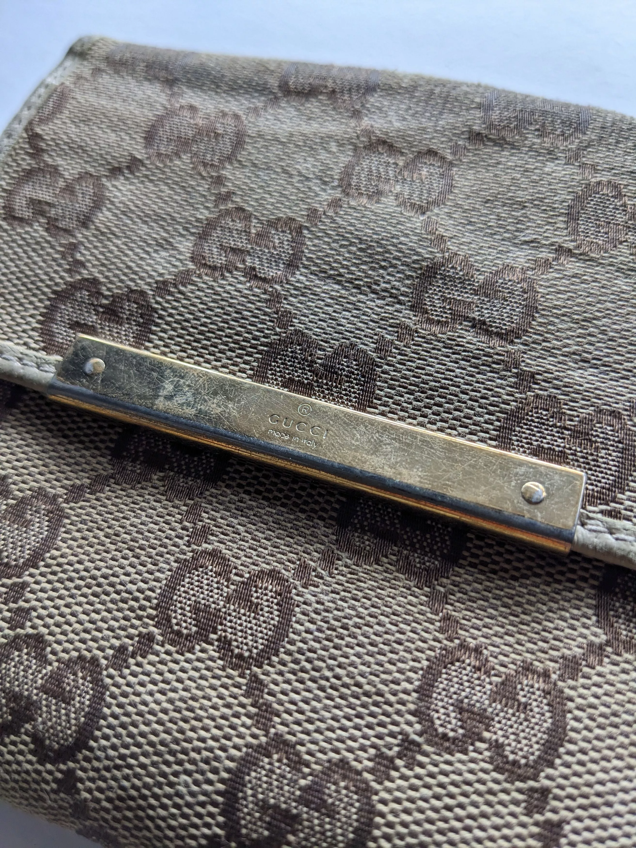 Gucci Other Vintage Gucci monogram wallet White