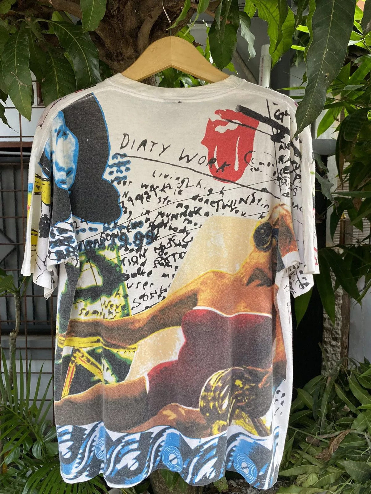 Brockum Short Sleeve T Shirts Brockum × Vintage Rolling Stones AOP (1994) RARE 🏆 White