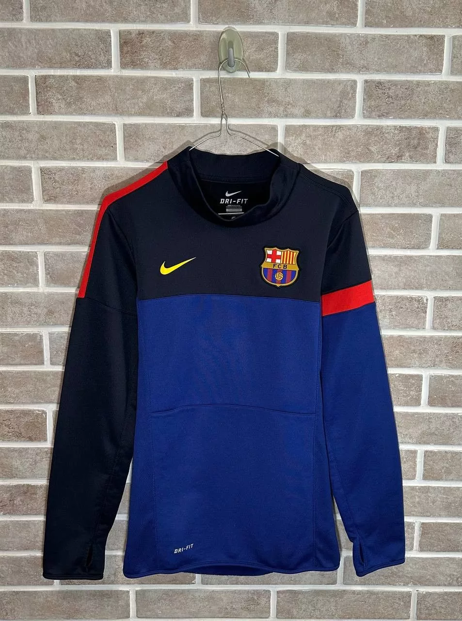 Nike Jerseys FC Barcelona 2012/13 Nike LongSleeve Training shirt Pullover Blue Sportswear
