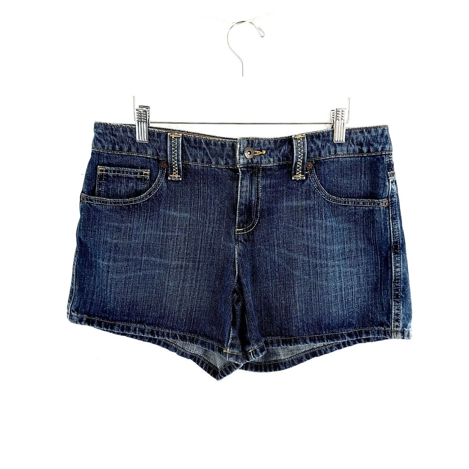 Tommy Hilfiger Shorts Tommy Hilfiger Blue Whisker Denim Jean Mid Rise Shorts Size