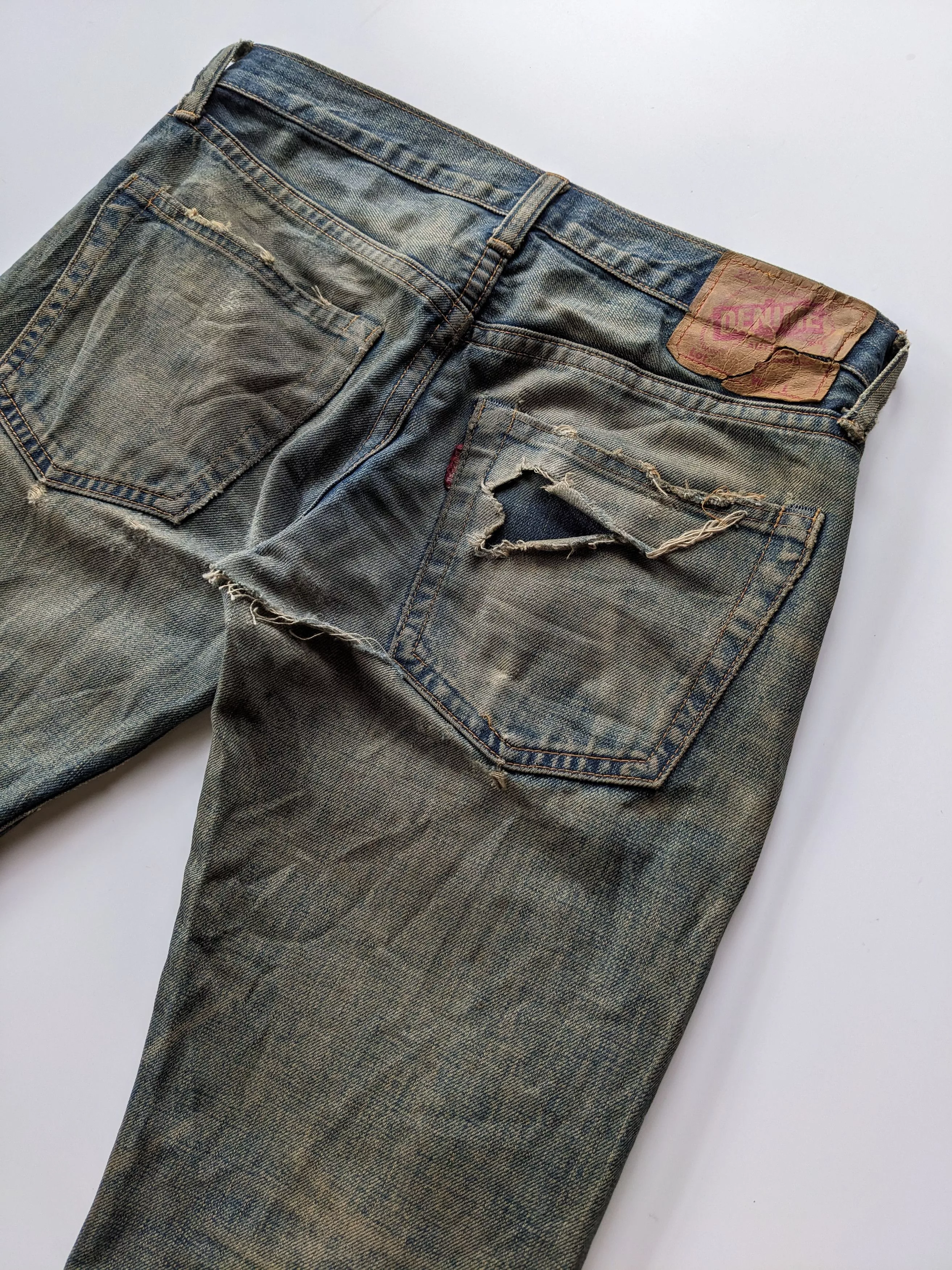 Denime Denim Vintage DENIME rusty distressed selvedge jeans Blue