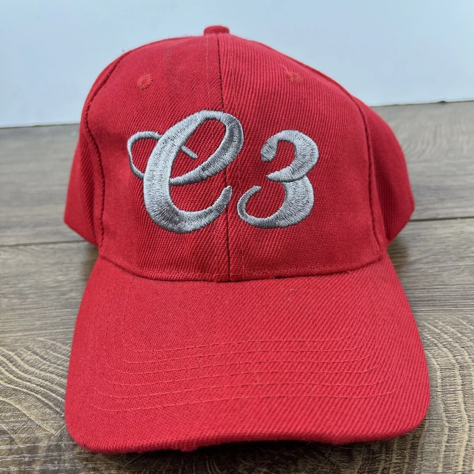 Other Hats Other E3 Hat e3 Hat Red Adjustable Hat Adult Size Hat Red Cap