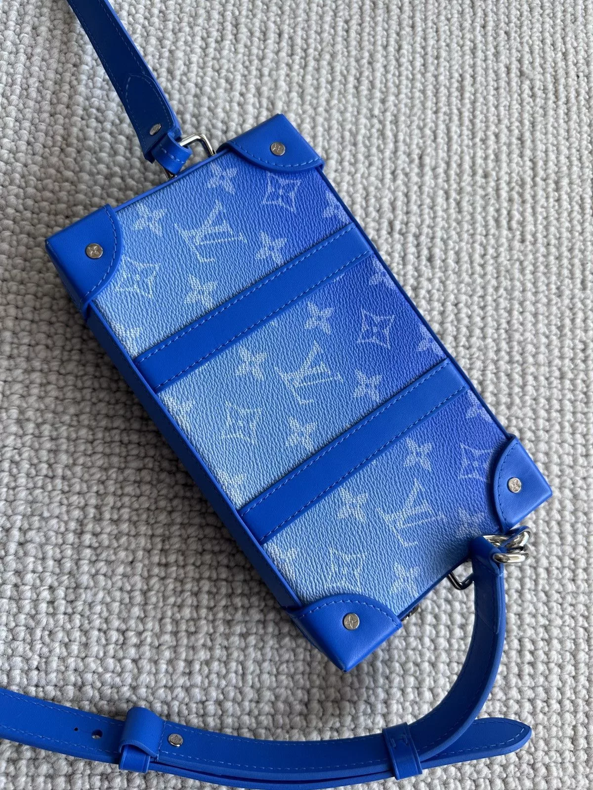 Louis Vuitton Bags Luggage Louis Vuitton Cloud Soft Trunk Wallet Blue