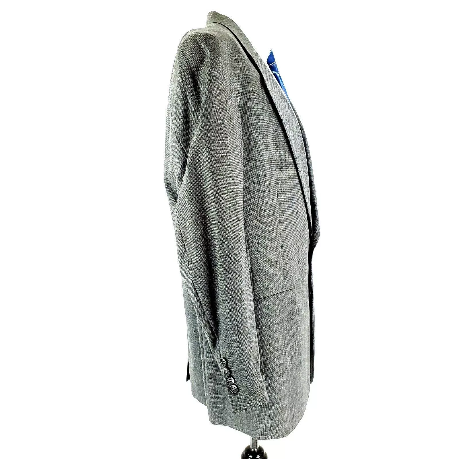 Hart Schaffner Marx Blazers Hart Schaffner Marx Wool 2 Button Blazer 42L Gray Check Spor