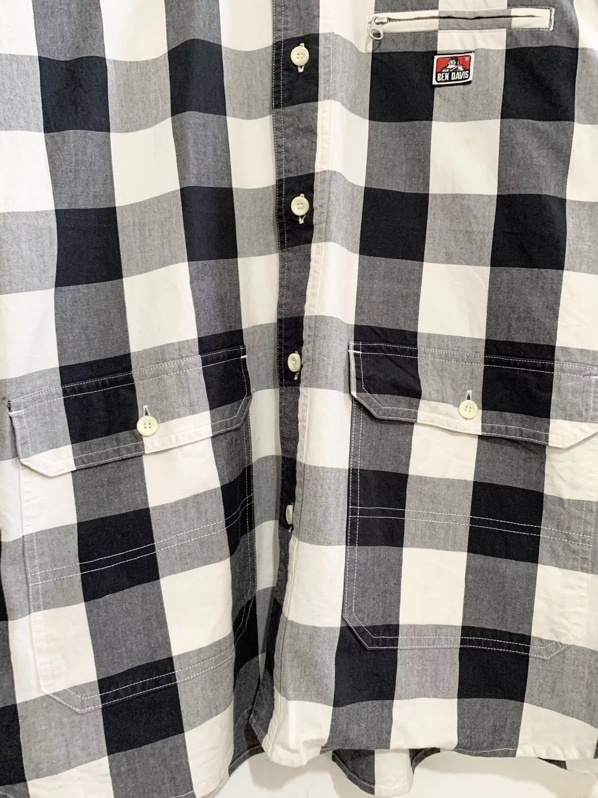 Ben Davis Light Jackets Ben Davis × Vintage Ben davis plaid work light jacket Black Workwear