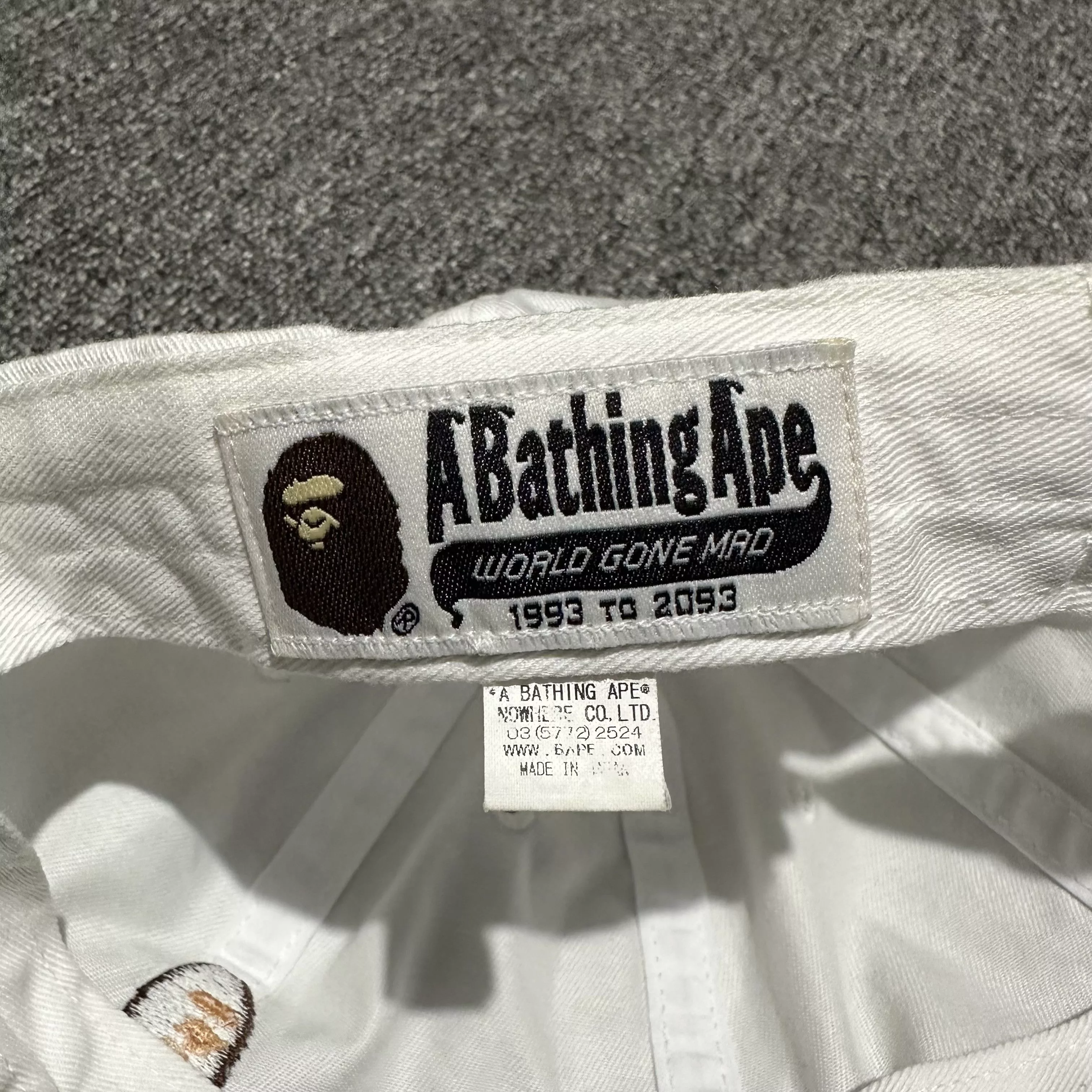 BAPE Hats White