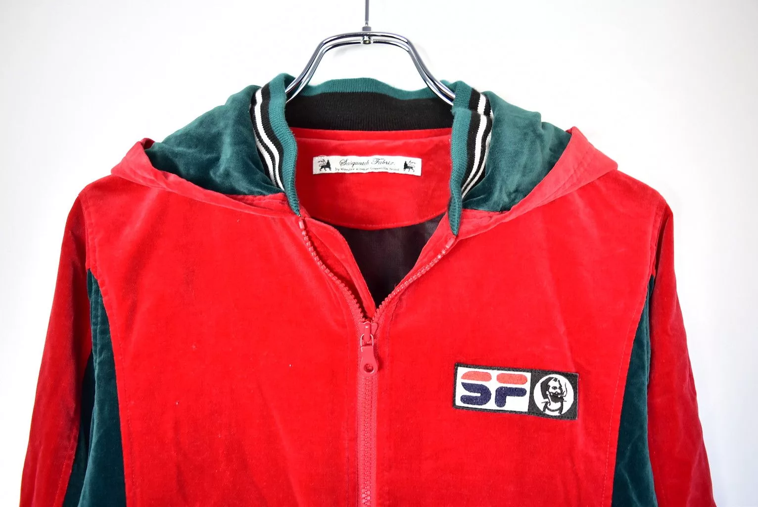 Sasquatchfabrix Sweatshirts Hoodies sasquatchfabrix/varsity hooded jacket/28788 - 839 57 Red