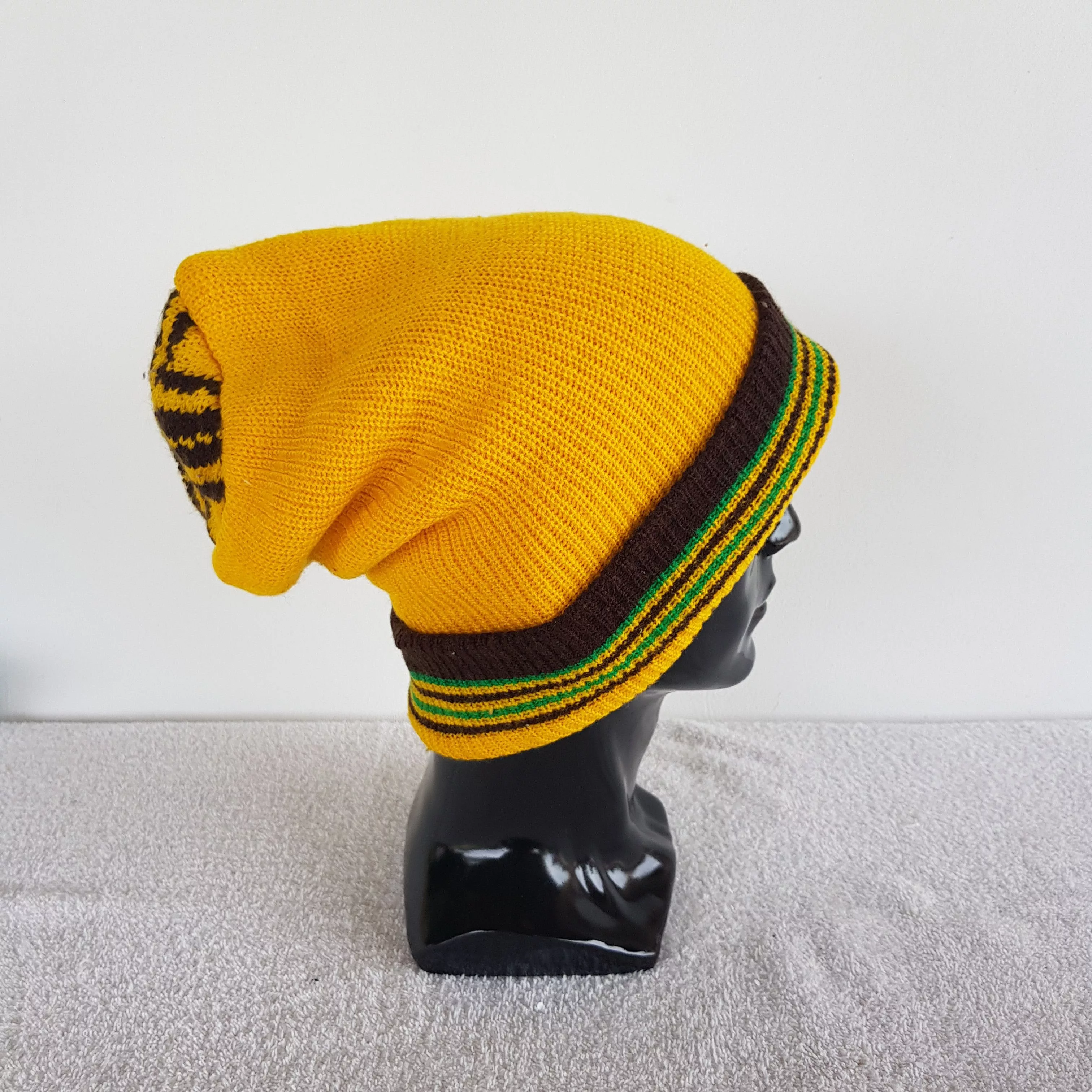 Japanese Brand Hats Japanese Brand × Vintage Unknown Beanie Raggae Snow Cap Japanese Raggae Hats Multi
