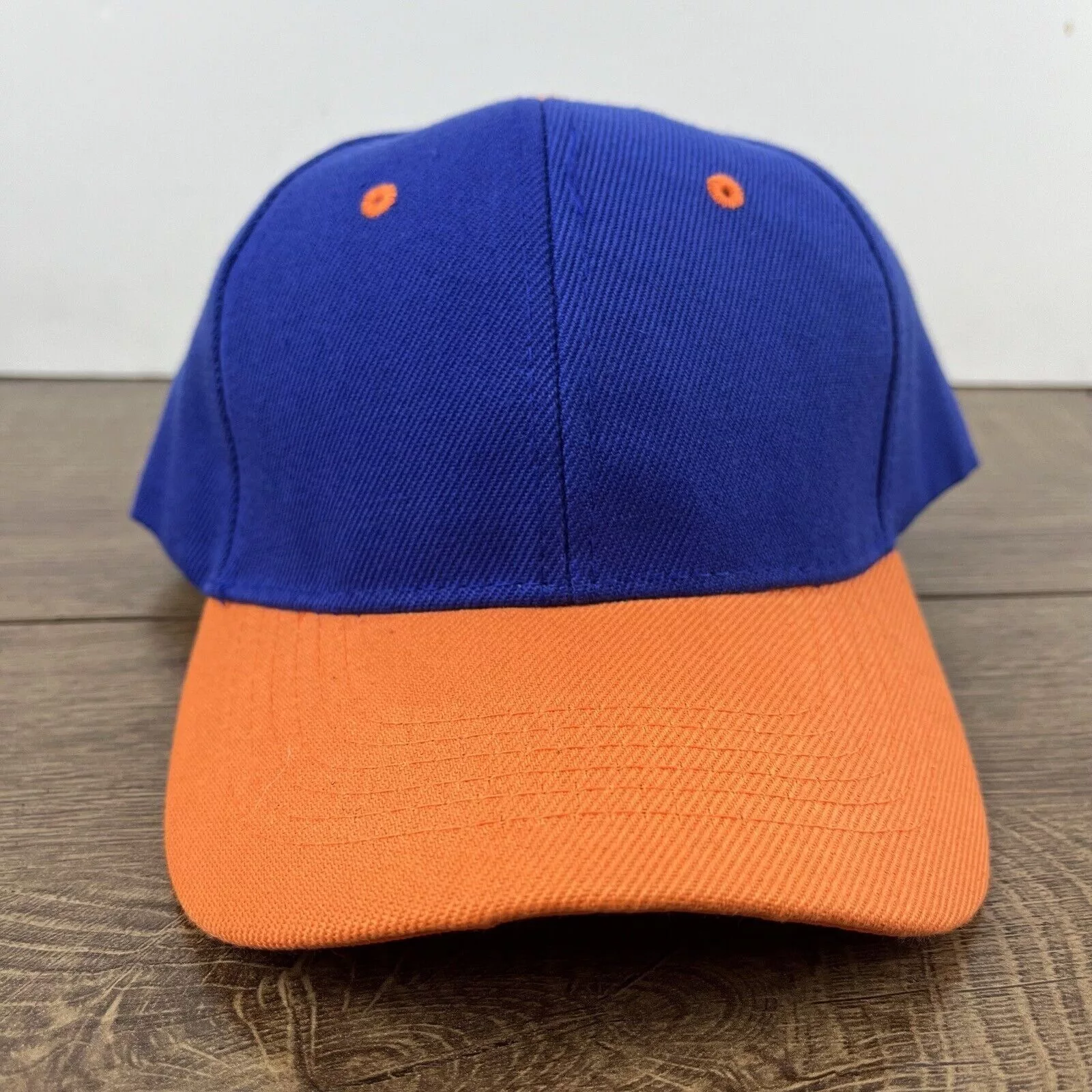 Other Hats Other Blue Orange Baseball Hat Blue Adjustable Hat Blue Adult Size