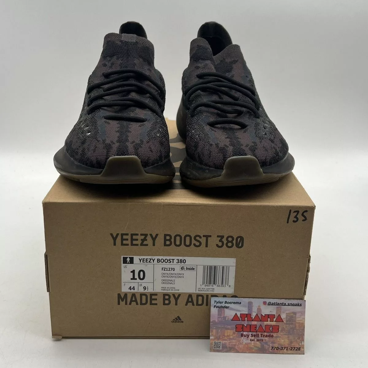 Adidas Low Top Sneakers Adidas Yeezy boost 380 onyx non reflective Black