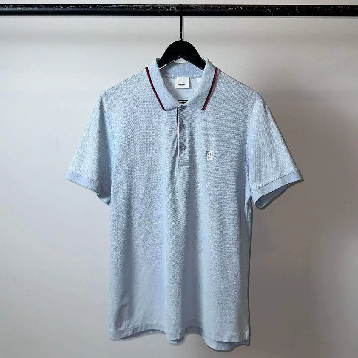 Burberry Polos BURBERRY POLO SHIRT Blue Luxury